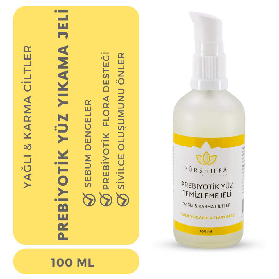 Prebiyotik Yüz Temizleme Jeli 100 ml