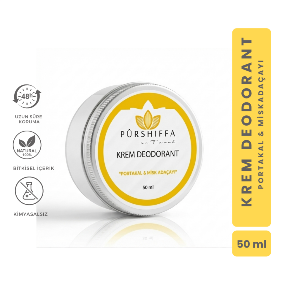 Krem Deodorant (Portakal & Misk Adaçayı) 50 ml