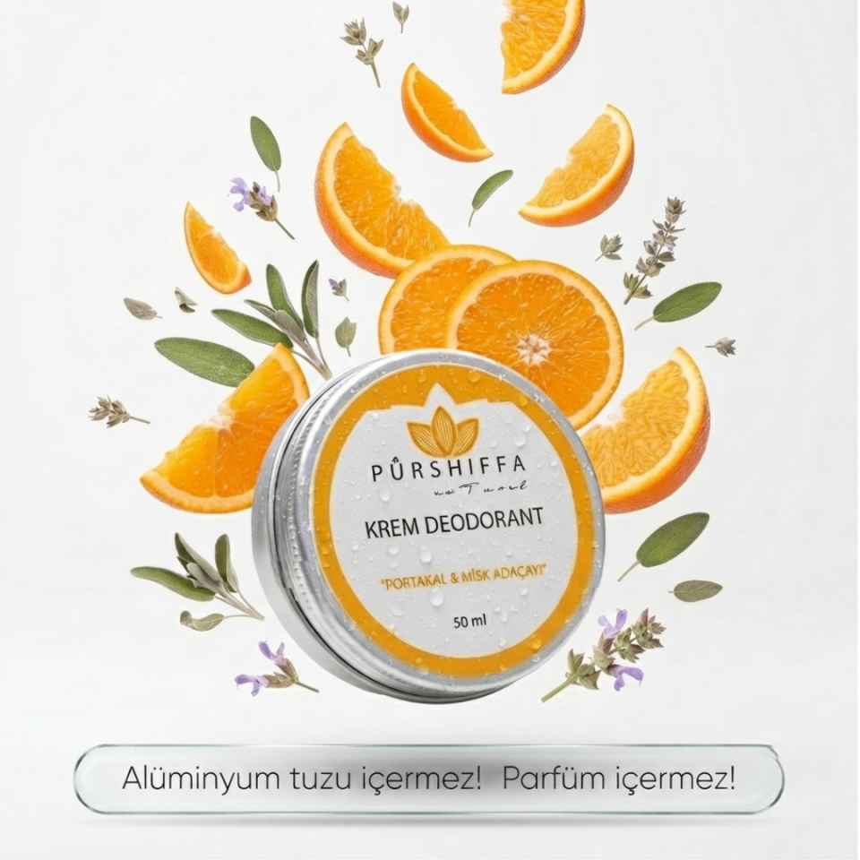 Krem Deodorant (Portakal & Misk Adaçayı) 50 ml