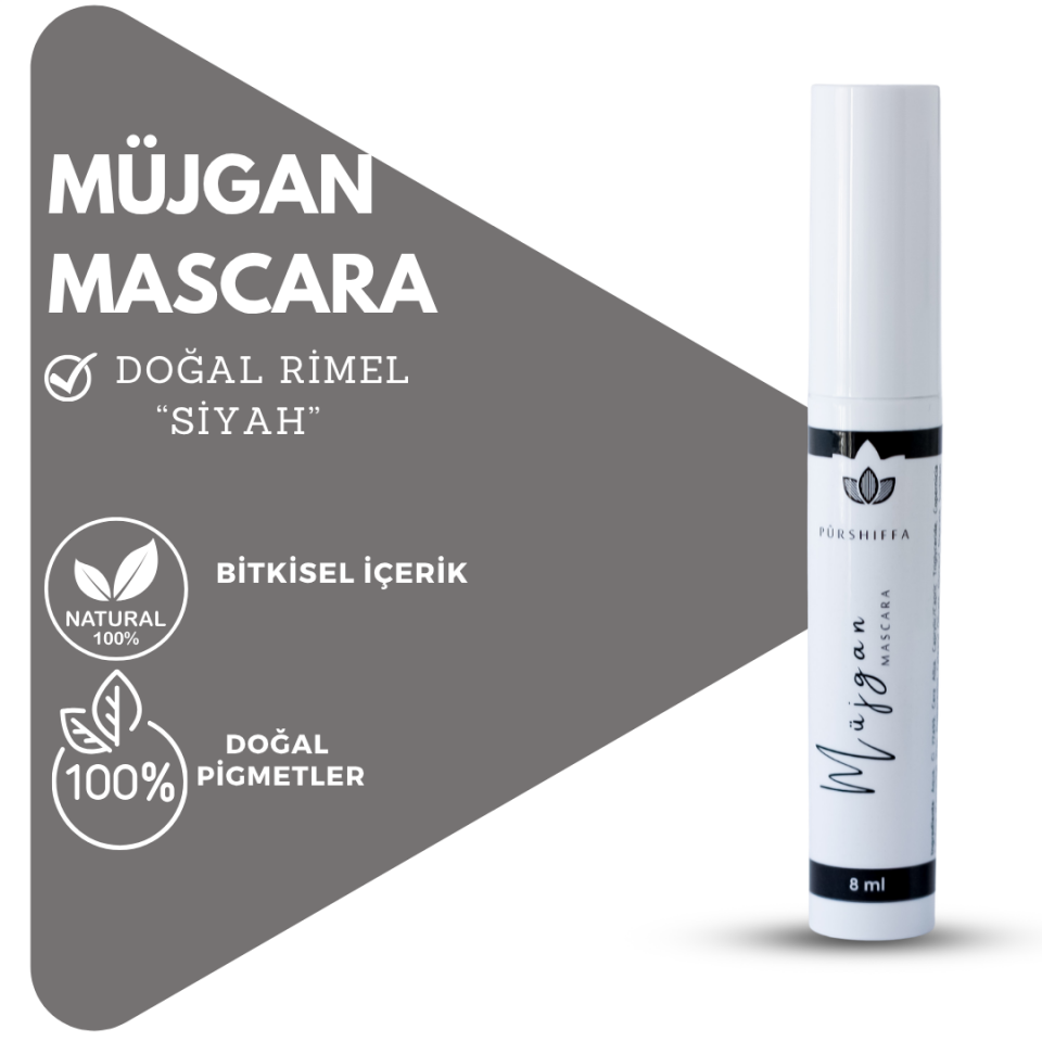 Doğal Rimel 'Müjgan' (Siyah) 8 ml