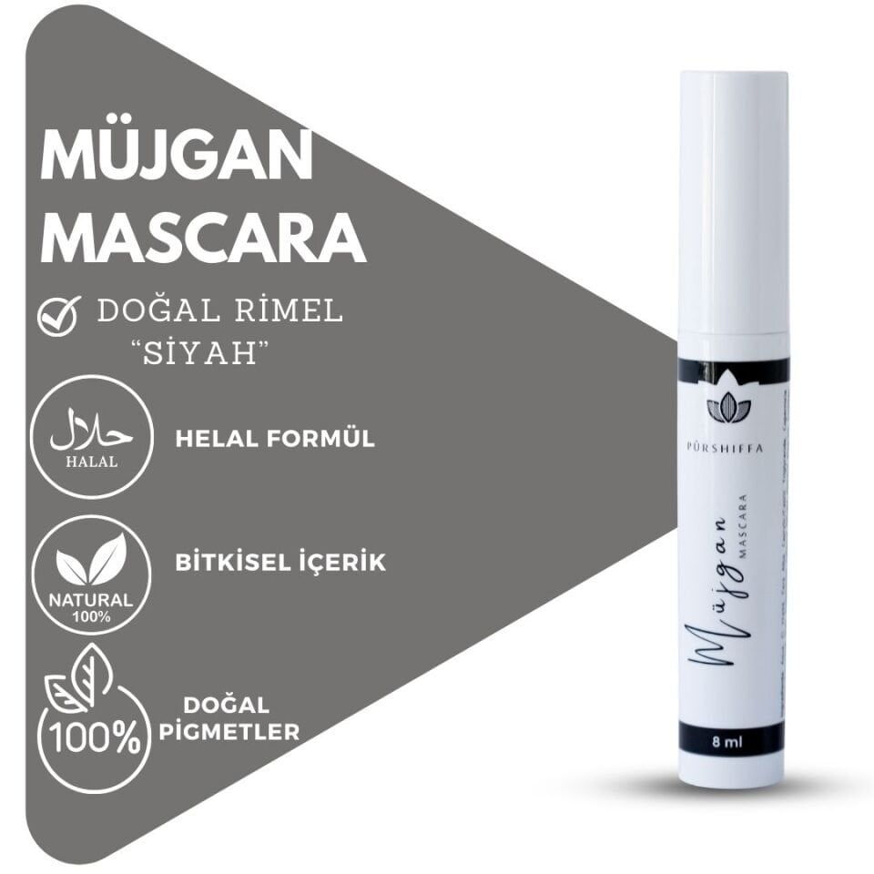 Doğal Rimel 'Müjgan' (Siyah) 8 ml