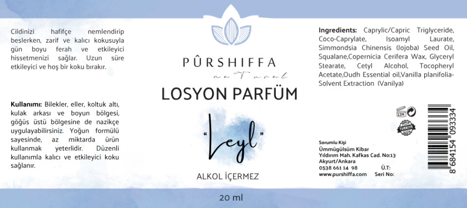 Losyon Parfüm (Leyl) 20 ml